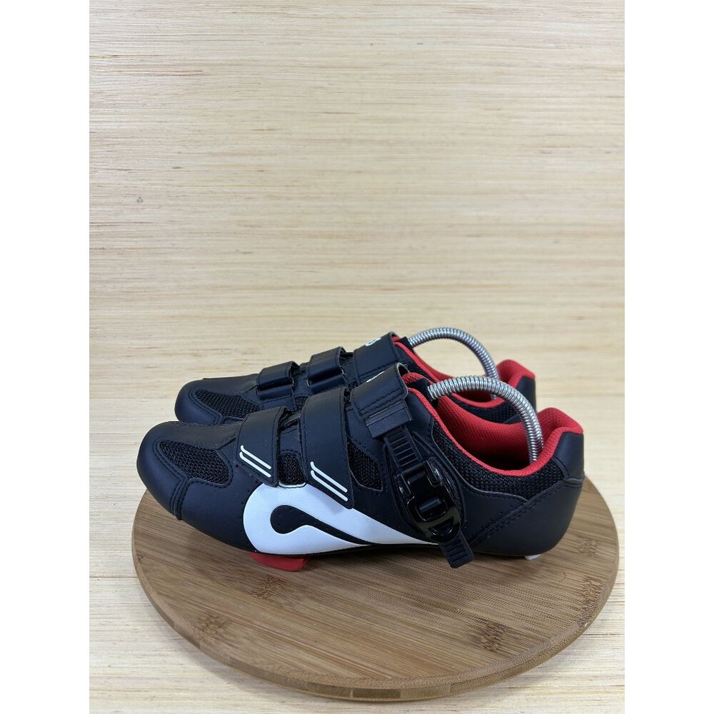 Peloton Black Leather Cycling Shoes Unisex Size 41 US Mens 8 Womens 10